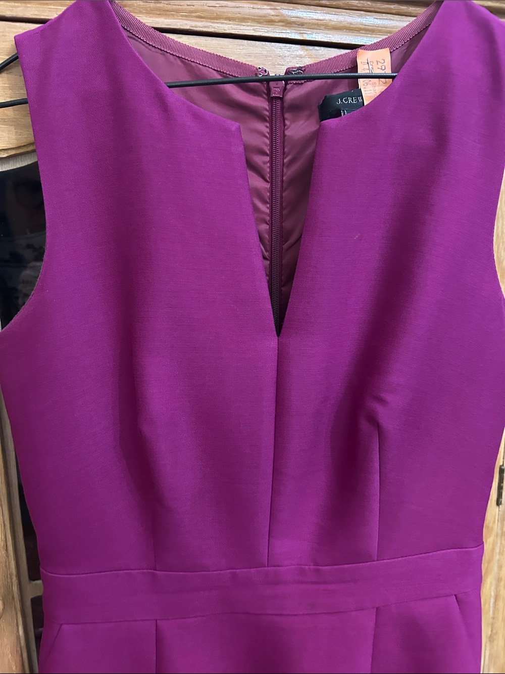 J. Crew Raspberry Sleeveless Sheath Dress - Picture 4 of 6